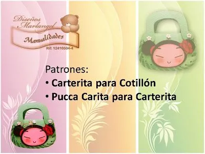 Tutoriales Marlangel: Moldes para cartera de Pucca