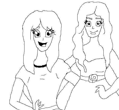 Twin sisters coloring page - Coloringcrew.com