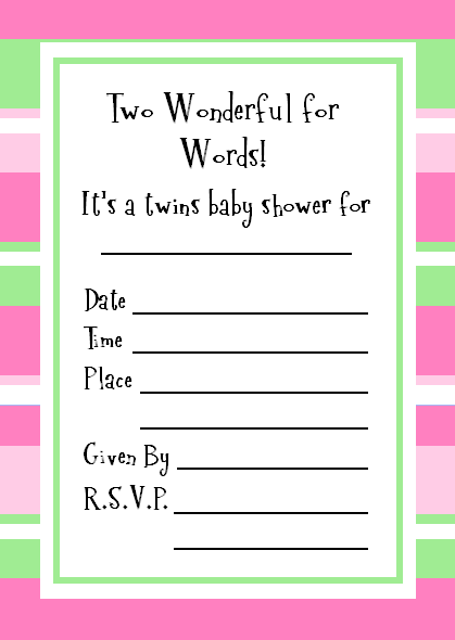 Twins Baby Shower Ideas Galore