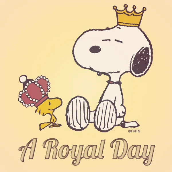 Twitter / Snoopy: A Royal Day. #