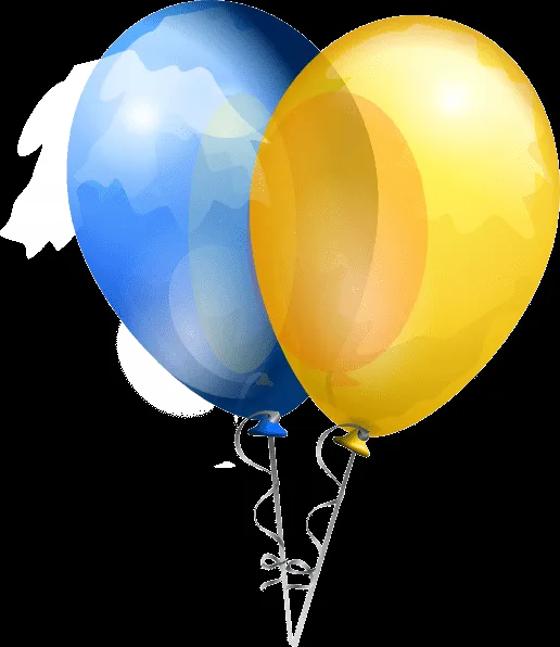 Two Balloons clip art - vector clip art online, royalty free ...