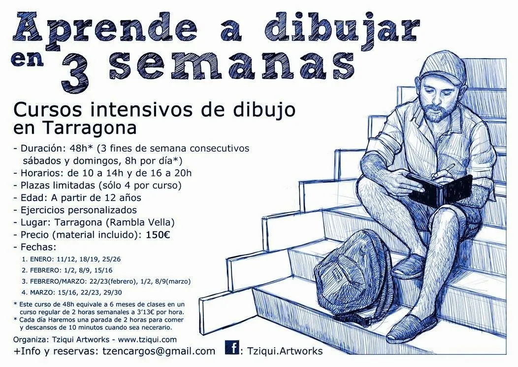 TZIQUI ARTWORKS | BLOG: CURSOS INTENSIVOS DE DIBUJO EN TARRAGONA