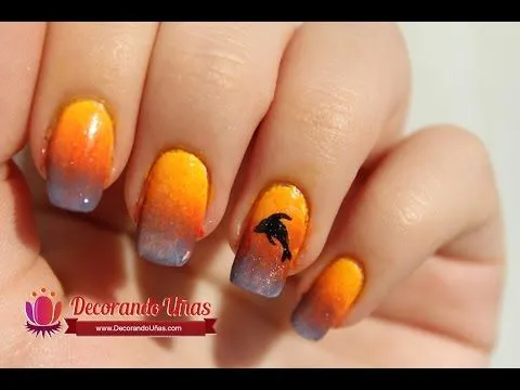 Uñas decoradas con delfines Paso a Paso | Decoración de Uñas ...