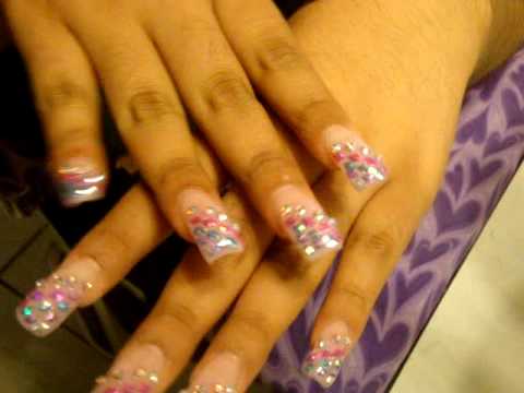 Imagenes de uñas decoradas con diamantes - Imagui