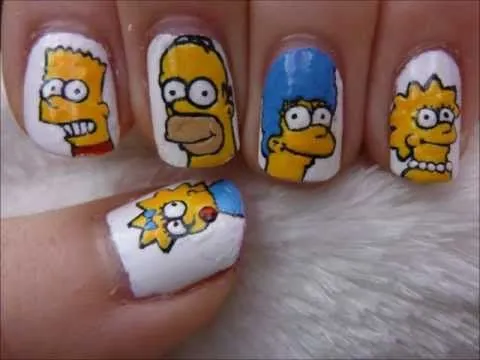 Uñas decoradas con dibujos animados, fáciles, lindas, 2015 ...