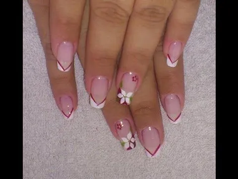 uñas decoradas con esmalte - YouTube