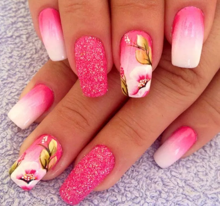 UÑAS DECORADAS CON FLORES on Pinterest | 20 Pins