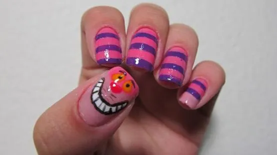 Uñas decoradas del Gato de Cheshire « Ideas & Consejos - Ideas ...