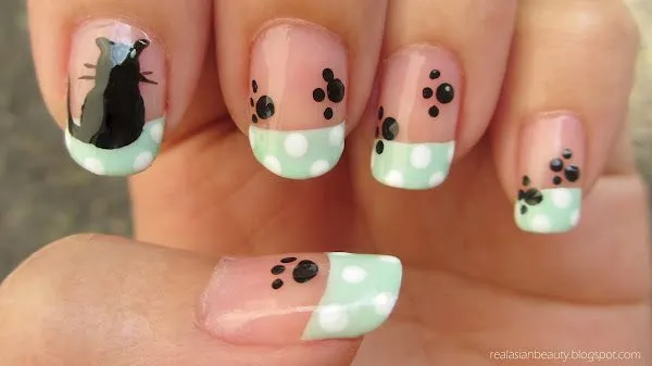 uñas decoradas con gatos | Gatos | Pinterest