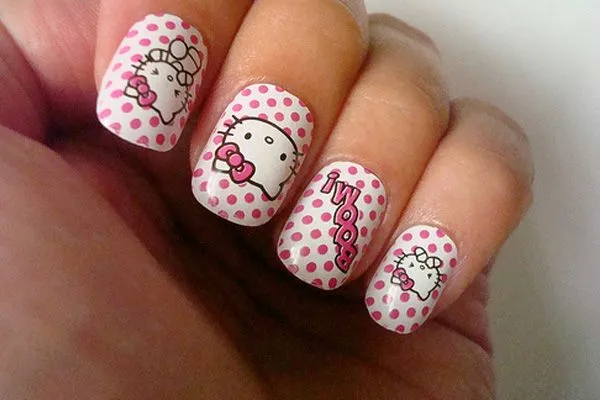 Uñas decoradas de Hello Kitty - Imagui