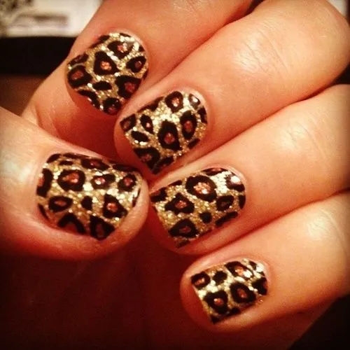 Uñas decoradas con leopardo - Imagui