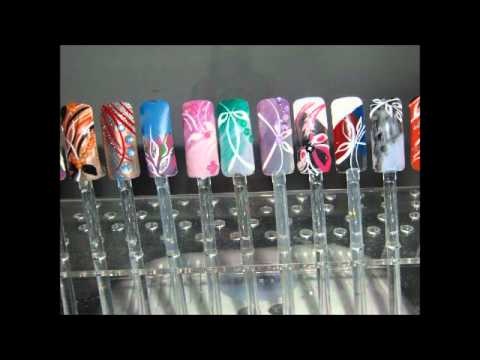 Uñas decoradas hago publicidad a sus esmaltes 0034 669395107 - YouTube