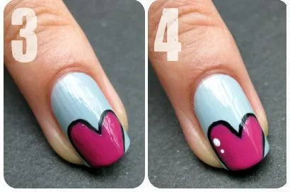 Uñas decoradas para san valentin - Belleza y Peinados