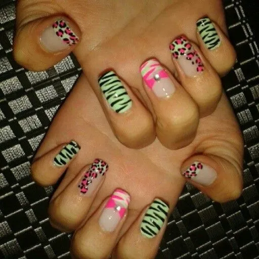 Uñas decoradas animal print | Unas | Pinterest