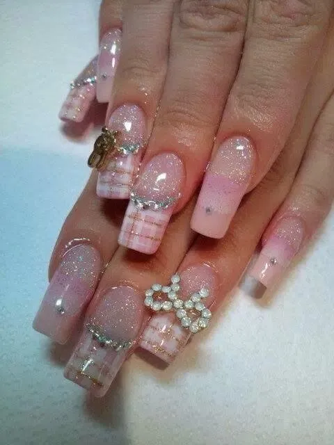 Uñas Decoradas: Uñas Decoradas Acrílicas Largas