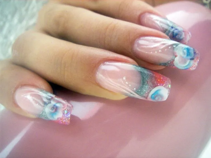 Uñas con flores 3d encapsuladas. Nails | Nails | Pinterest