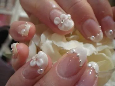 Uñas de novia en acrilico - Imagui