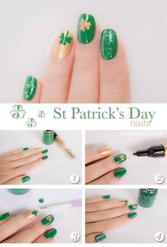Uñas perfectas para el día de San Patricio | Decoración de Uñas ...