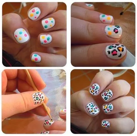 Uñas pintadas faciles paso a paso - Imagui