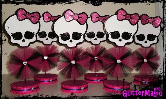 SET DE 6 Monster High / Centros de Mesa / por GlitterMagic23s