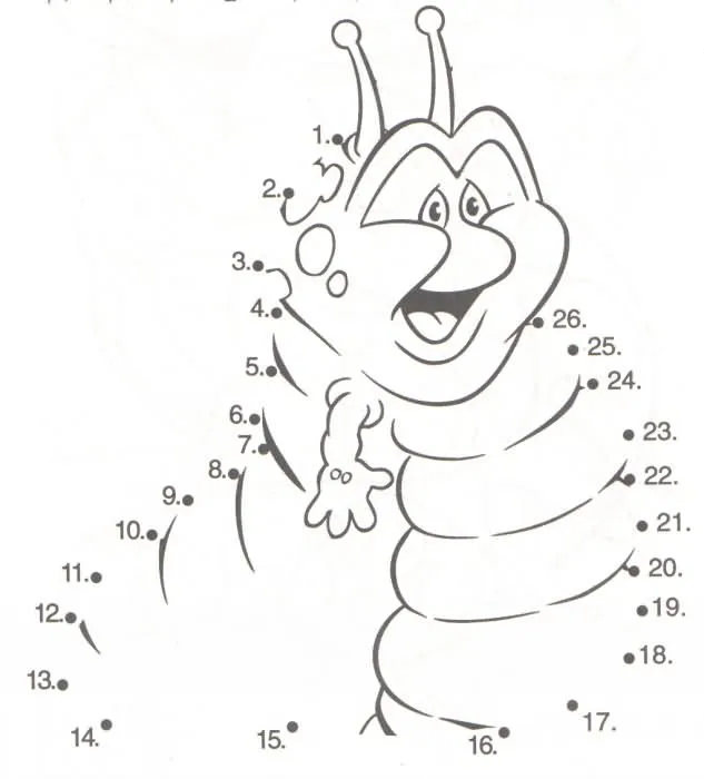 Une los puntos del 1 al 30. - Manualidades a Raudales