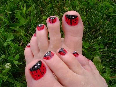 Todo Unhas: Diseños de Uñas para Manos y Pies de Mariquitas ...