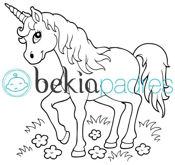 Unicornio: dibujo para colorear