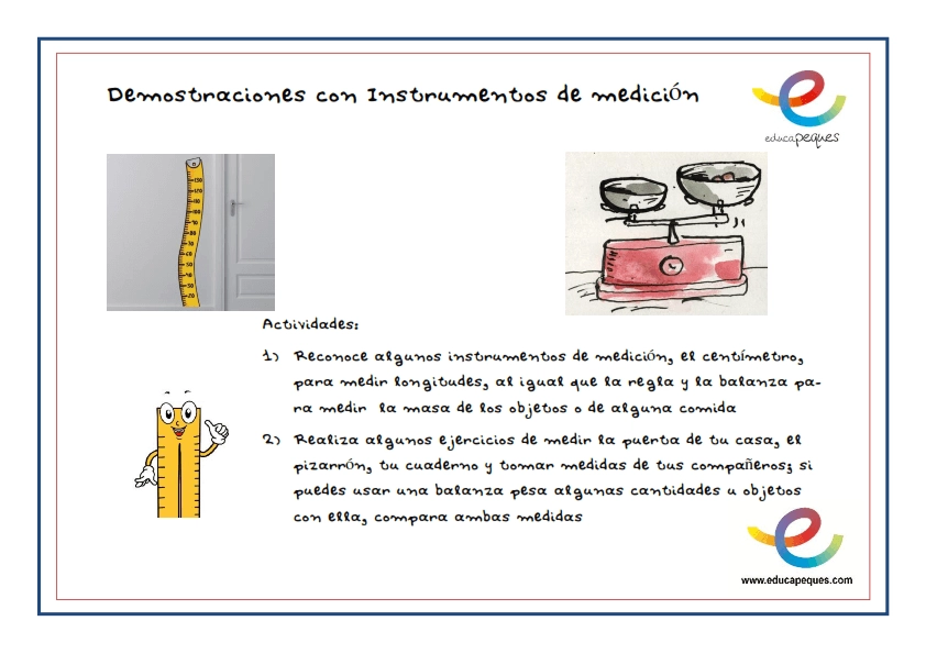 Unidades De Medida ➤ Medidas De Longitud Para Niños | Educapeques