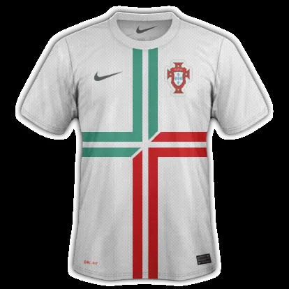 Uniforme del portugal blanco - Imagui