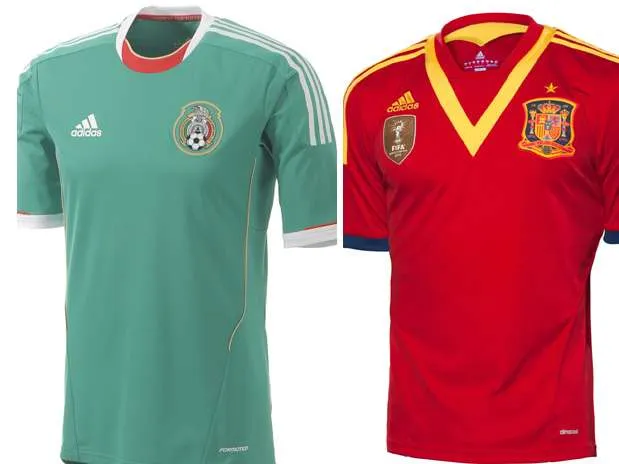 Uniformes de México y España para Copa Confederaciones - Terra México