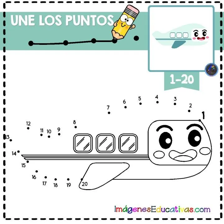 UNIR POR PUNTOS y NÚMEROS – Imagenes Educativas