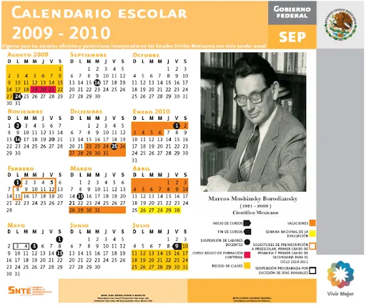 El Universal - - SEP publica Calendario Escolar 2009-