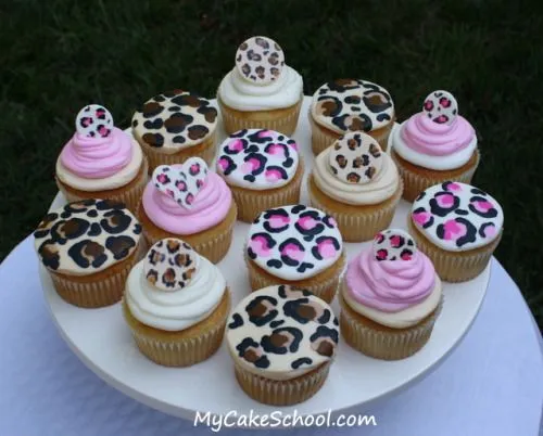 Untitled, Leopard Print Cupcake Tutorial! ...