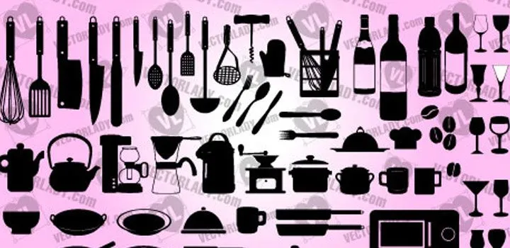 Utensilios De Cocina | Vectores Gratis