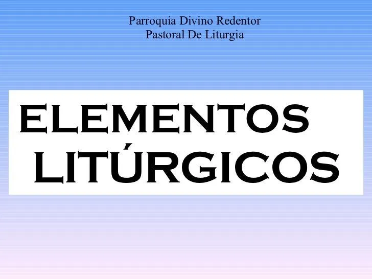 2. Utensilios Liturgicos