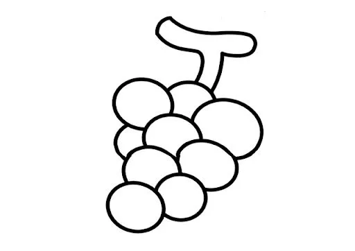Un uva para colorear - Imagui