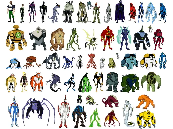 V3332 Ben 10 All Aliens Characters Cartoon TV Series Art Decor WALL POSTER  PRINT | eBay