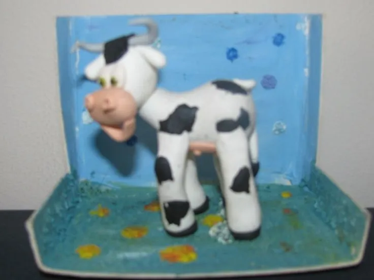 vaca en plastilina | Pinterest