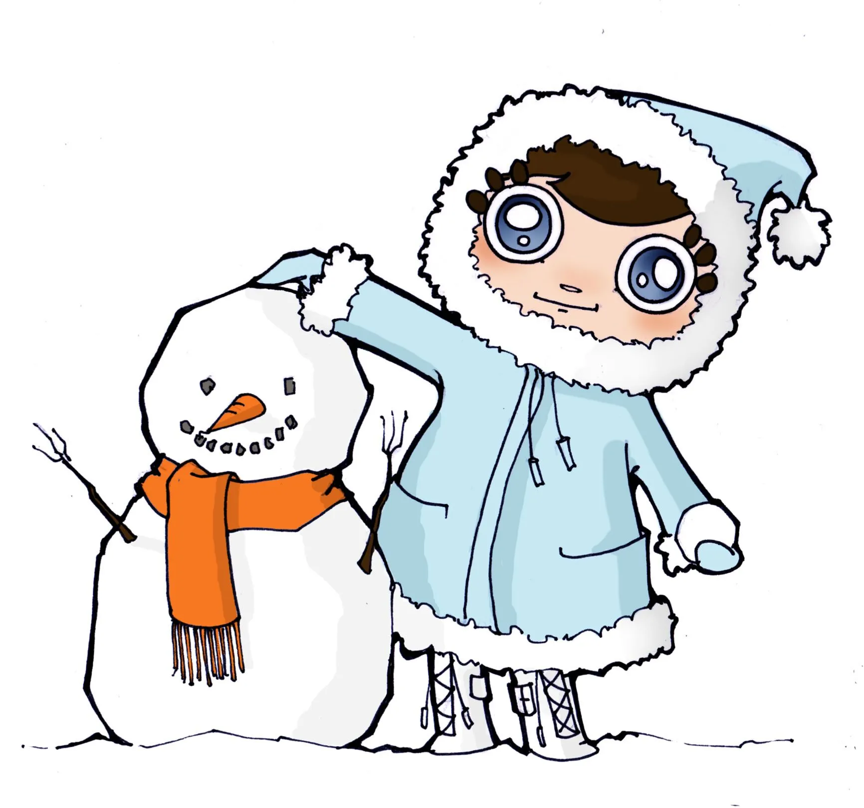 Dibujos de invierno para niños - Imagui