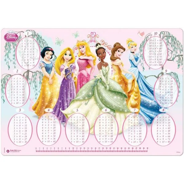 Vade escolar Multiplicar con las Princesas Disney - Material ...