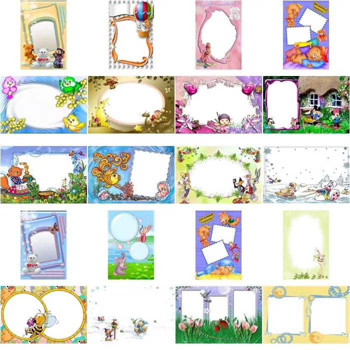 Valeu Cara: 24 bordas infantis em alta resolução