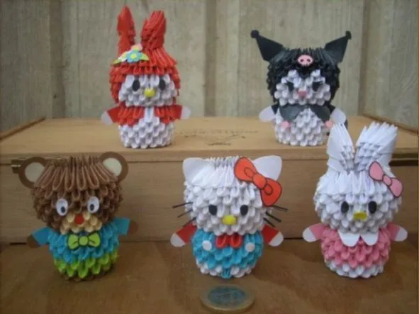 Vanessa | Album | mini hello kitty's f… | 3D Origami Art