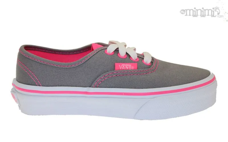 VANS Authentic - baskets enfant (Kid du 27 au 34) - Gris et Rose