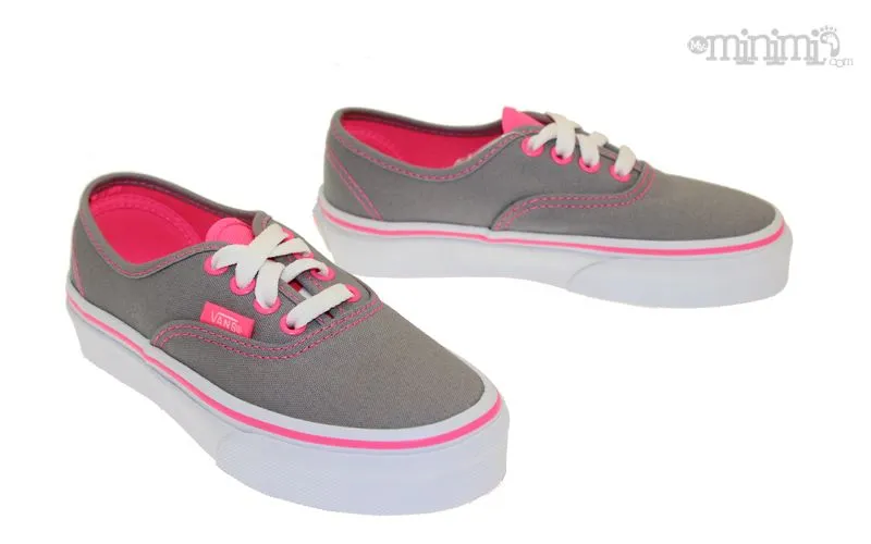 VANS Authentic - baskets enfant (Kid du 27 au 34) - Gris et Rose