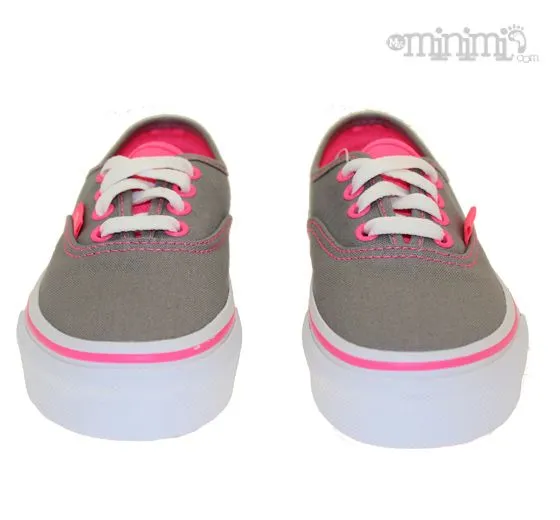 VANS Authentic - baskets enfant (Kid du 27 au 34) - Gris et Rose