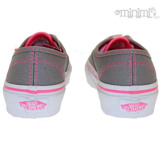 VANS Authentic - baskets enfant (Kid du 27 au 34) - Gris et Rose