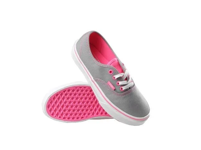 VANS Paire de Chaussures AUTHENTIC Neon Pop Gris Rose - ALLTRICKS