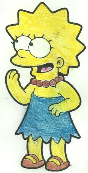 COSAS VARIAS: lisa simpson para pintar juee