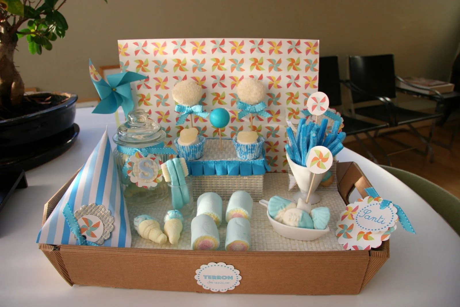 ... varias. Rebeca Terrón: Mini Candy Baby "Molinillo de viento azul