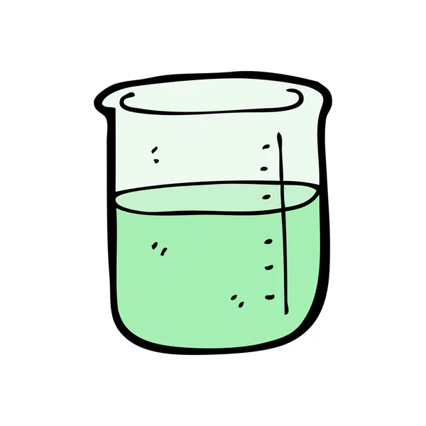 vaso de precipitados de dibujos animados ciencia — Vector stock ...